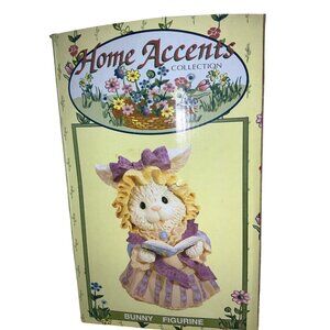 Home Accents Easter Bunny Rabbit Resin Figurine 9 Inch Easter Decor